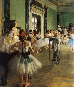  Edgar Peintre - cours de danse Impressionnisme danseuse de ballet Edgar Degas